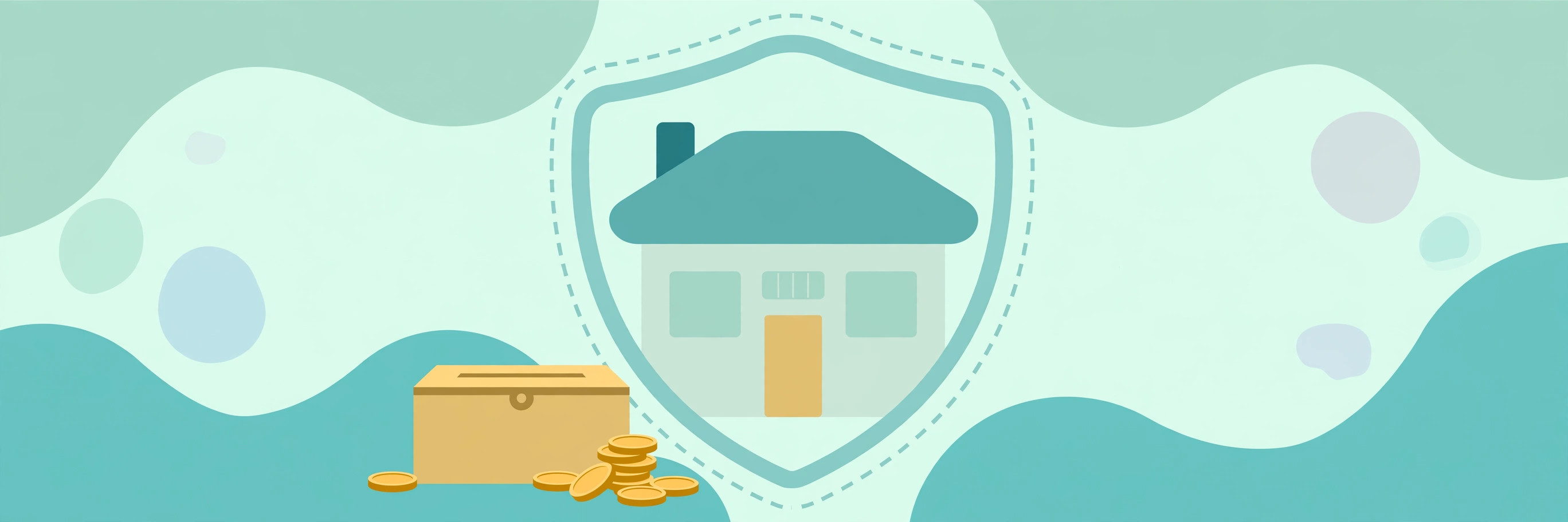 Family house with a protective shield representing estate tax exemption planning